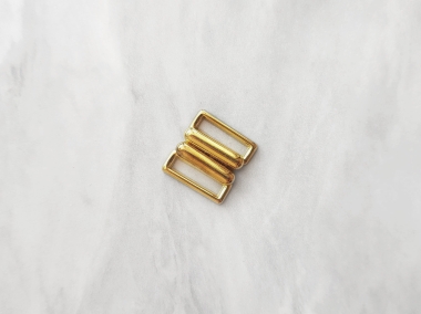 Zapięcie metalowe złote 1kpl- szer. 14mm 