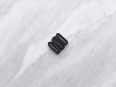 Zapięcie plastikowe do stanika, czarne - szerokość 12 mm