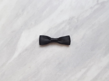 Czarna elegancka kokardka - 10 szt.