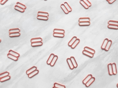 Regulatory metalowe rose gold - 10 lub 100 sztuk - szer. 12 mm