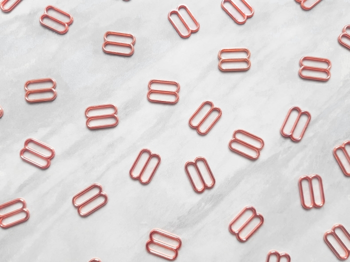 Regulatory metalowe 10 mm kolor Rose Gold