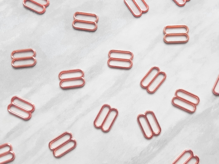 Regulatory metalowe 15mm rose gold