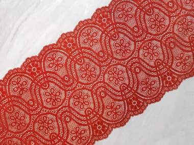 Szeroka ceglasta koronka elastyczna - szerokość 23,5 cm