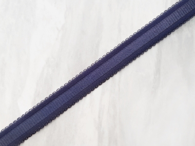 Guma ramiączkowa granatowa ozdobna z pętelką - szerokość 2.3 cm